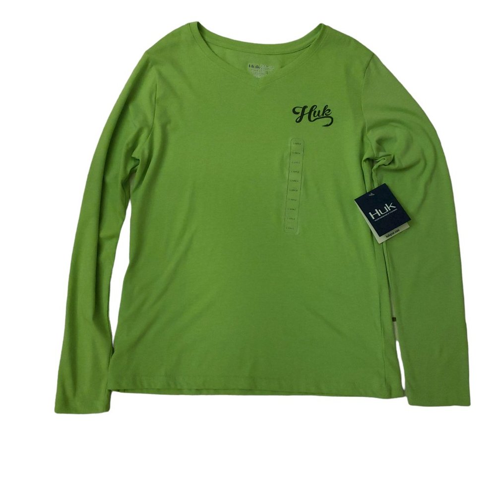 Huk Green Long Sleeve Shirt - Large - NWT.